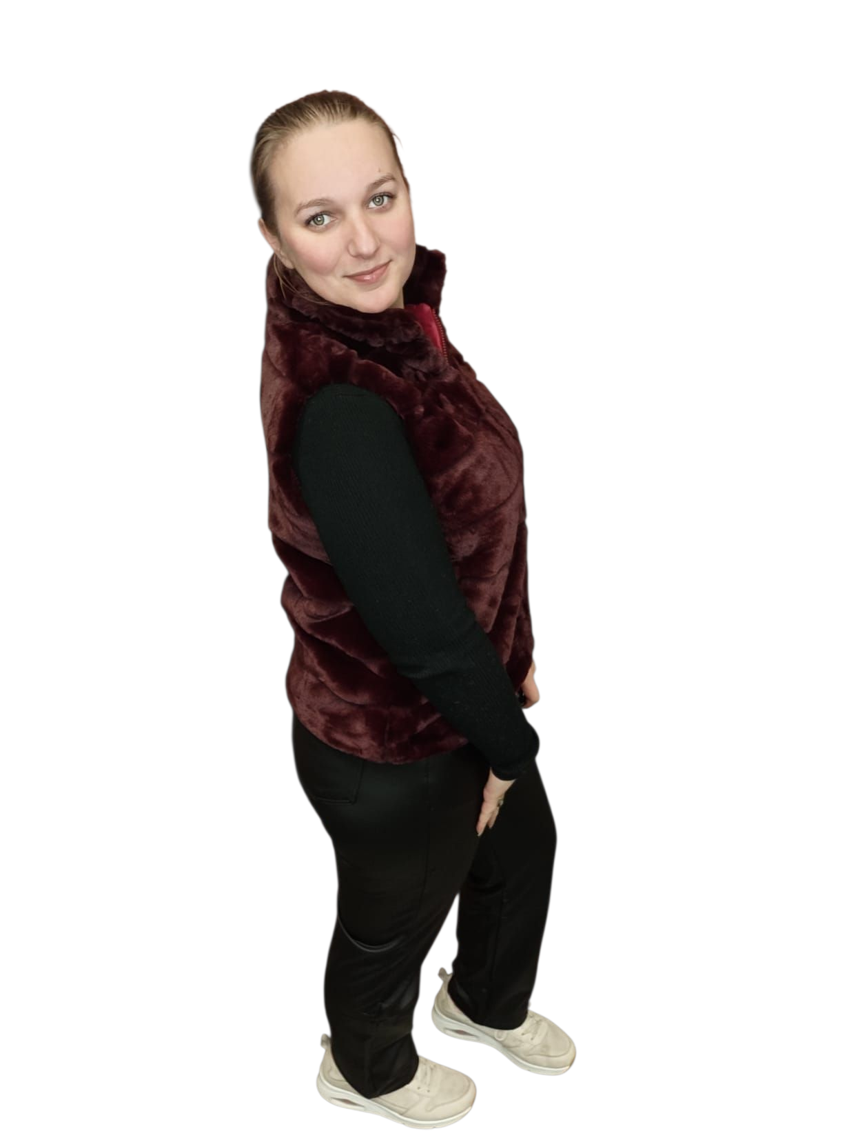 SALE leather look broek (maten)