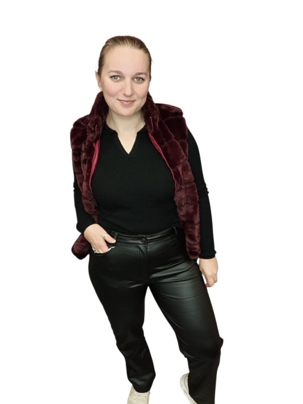 SALE leather look broek (maten)