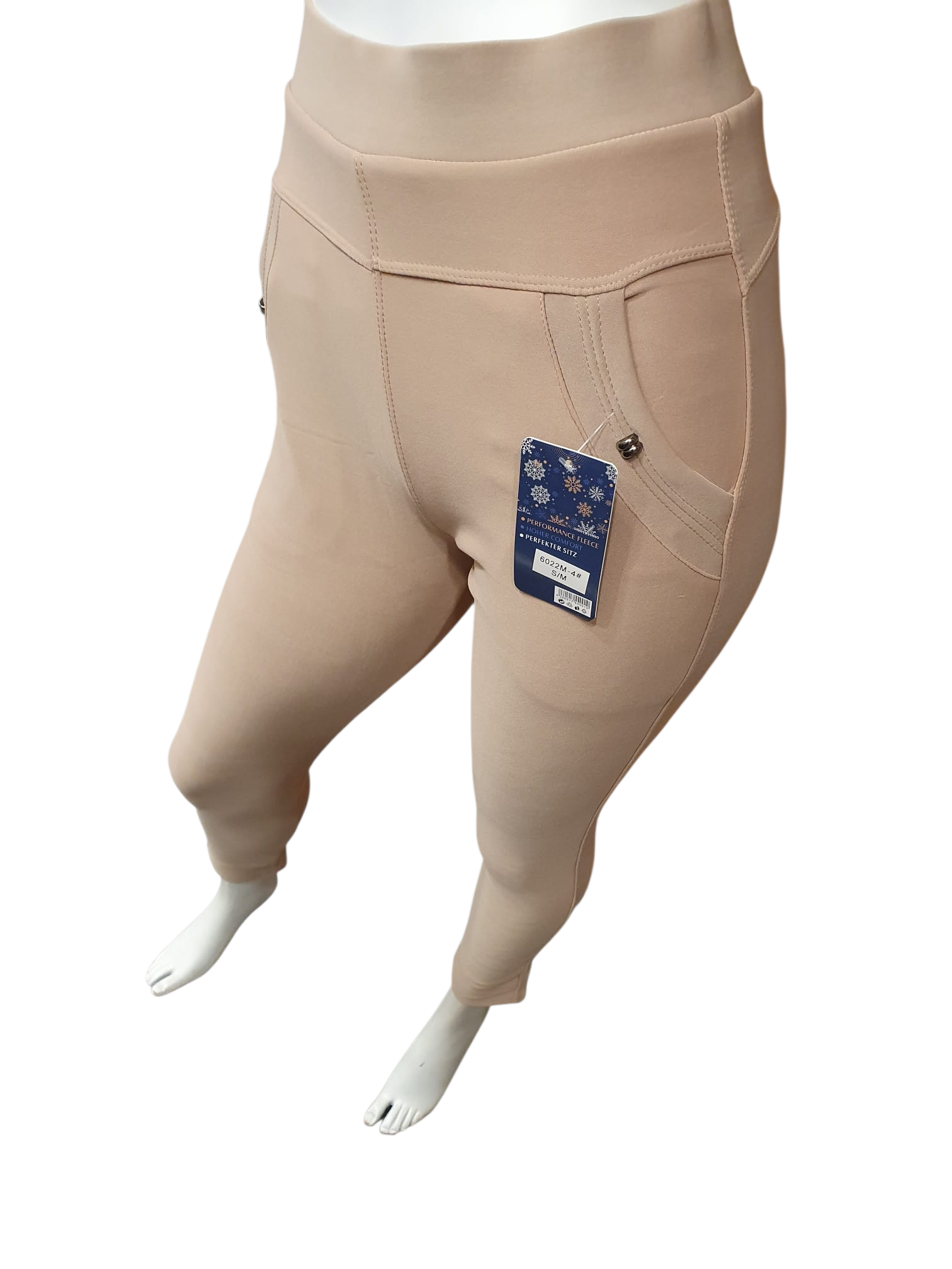 Comfortbroek gevoerd zand (maten)