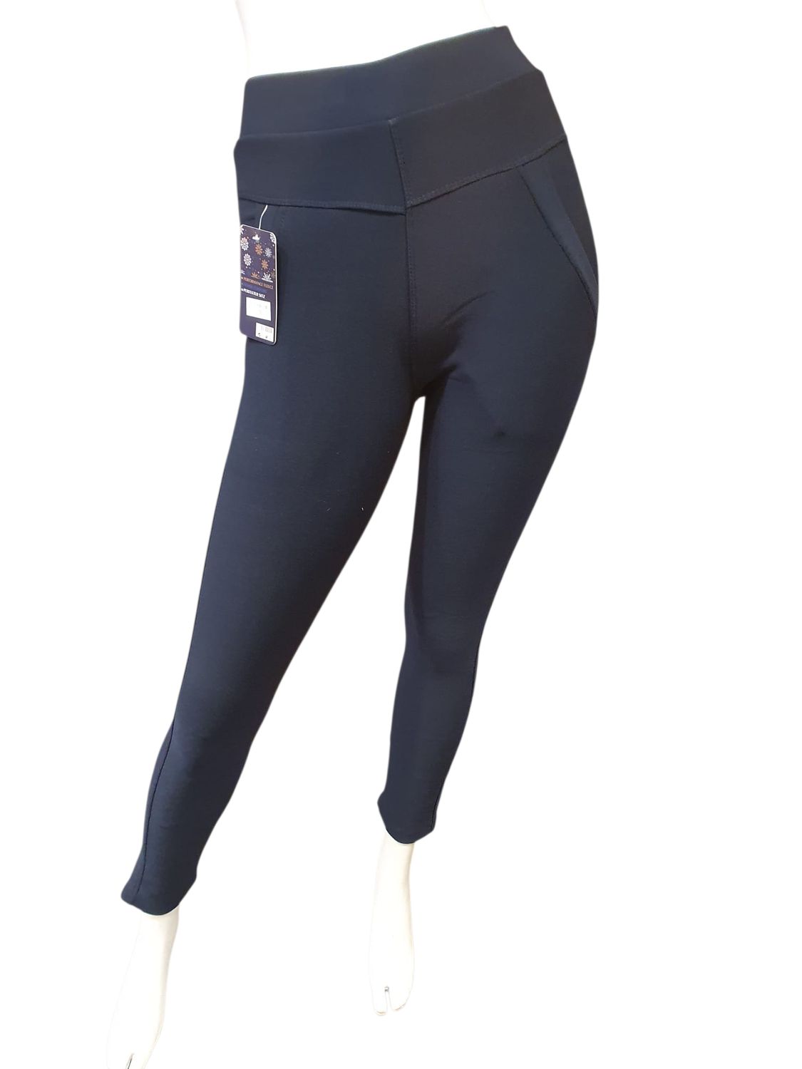 comfortbroek gevoerd navy (maten)