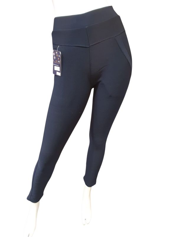 comfortbroek gevoerd navy (maten)
