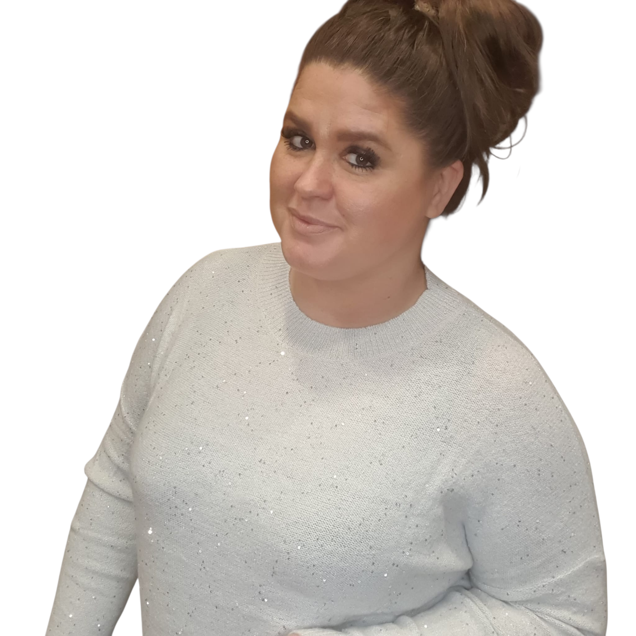 SALE glitter trui zoé -lynn one size 40/48 (meerdere kleuren)