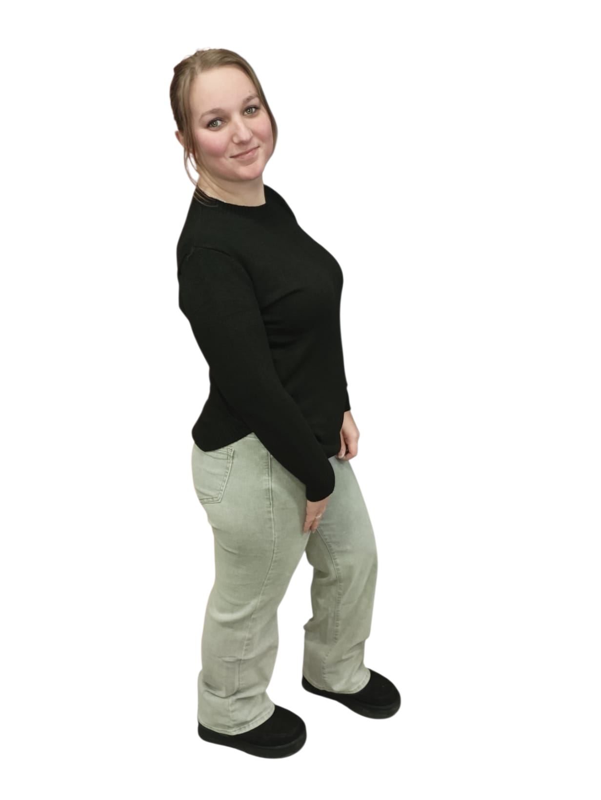 wide leg jeans gray 6537