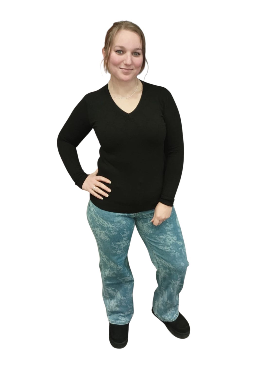 tussen trui laisa one size tot 42 zwart & groen