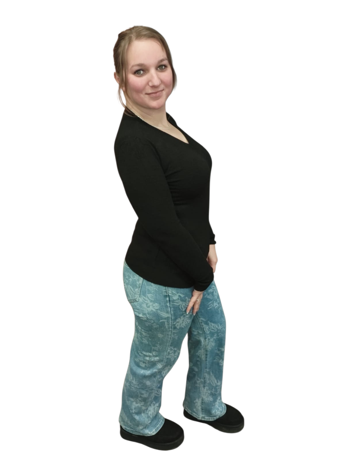 tussen trui laisa one size tot 42 zwart & groen