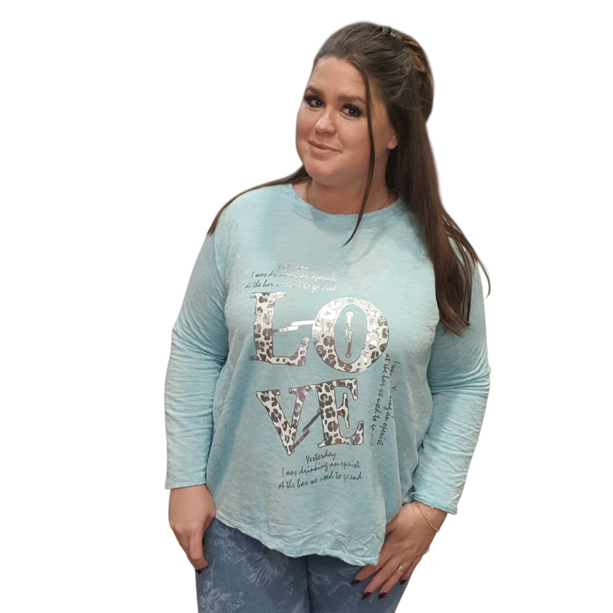 SALE Top Love one size tot 46(meerdere kleuren)