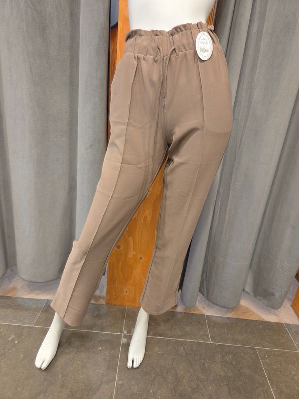 comfortbroek pantalon taupe (maten) 
