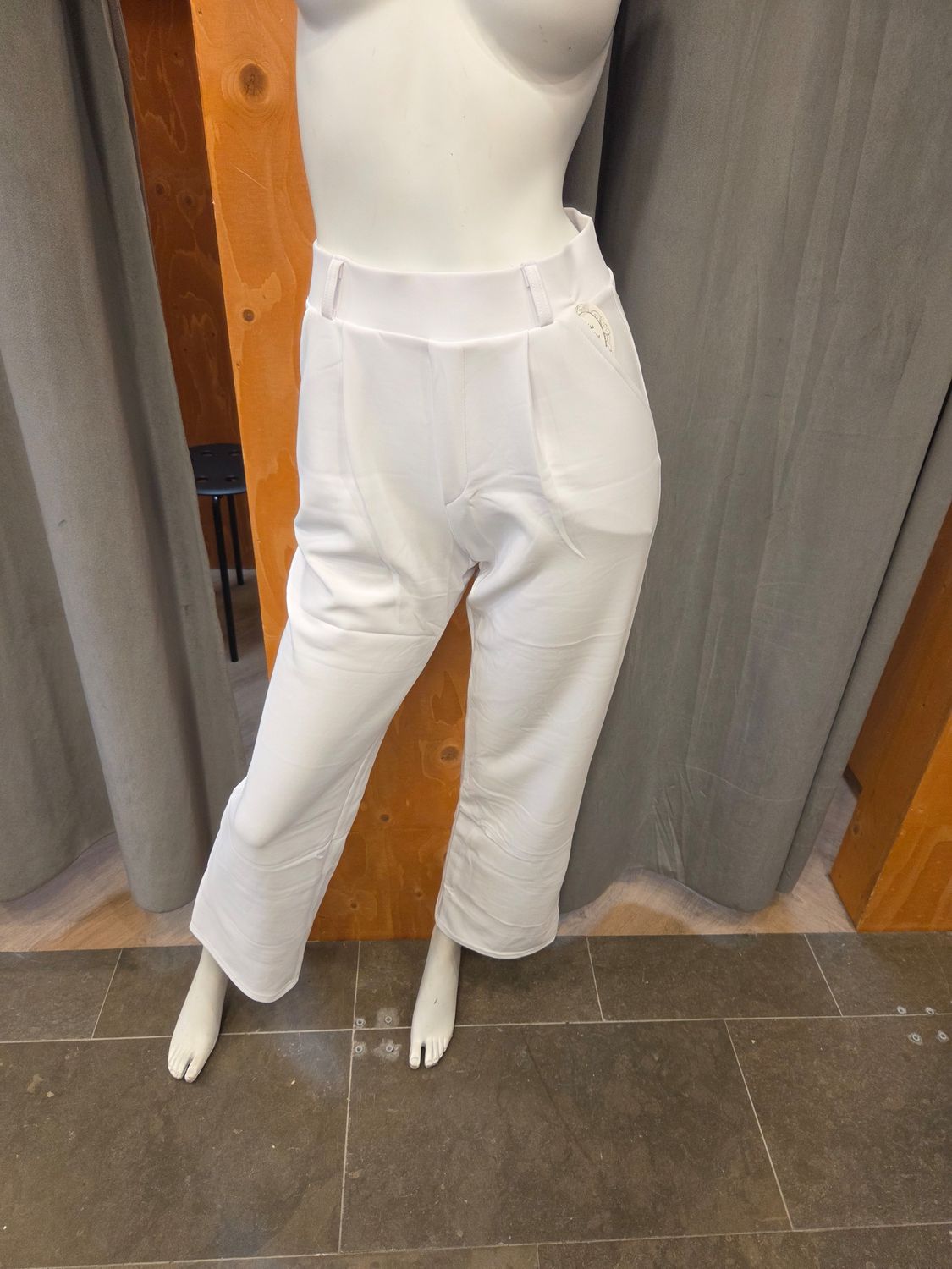 comfortbroek wide leg wit (maten)