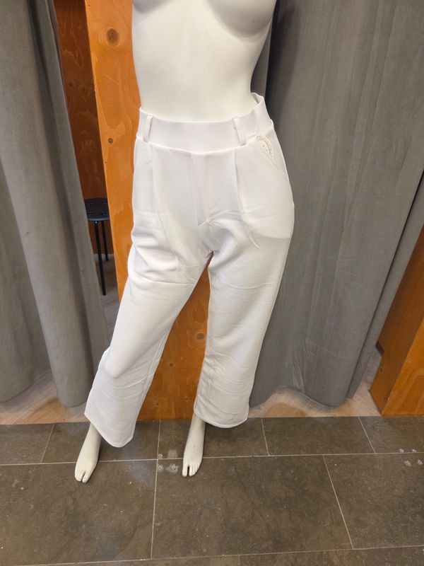 comfortbroek wide leg wit (maten)