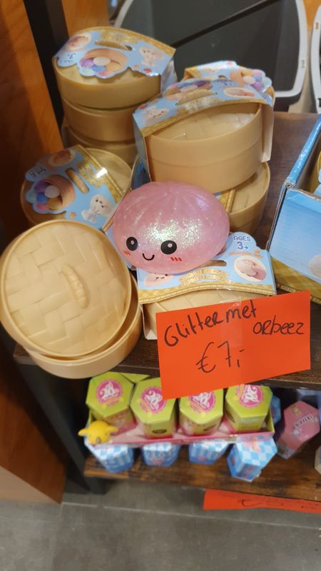 Glitter dumpling met orbeez