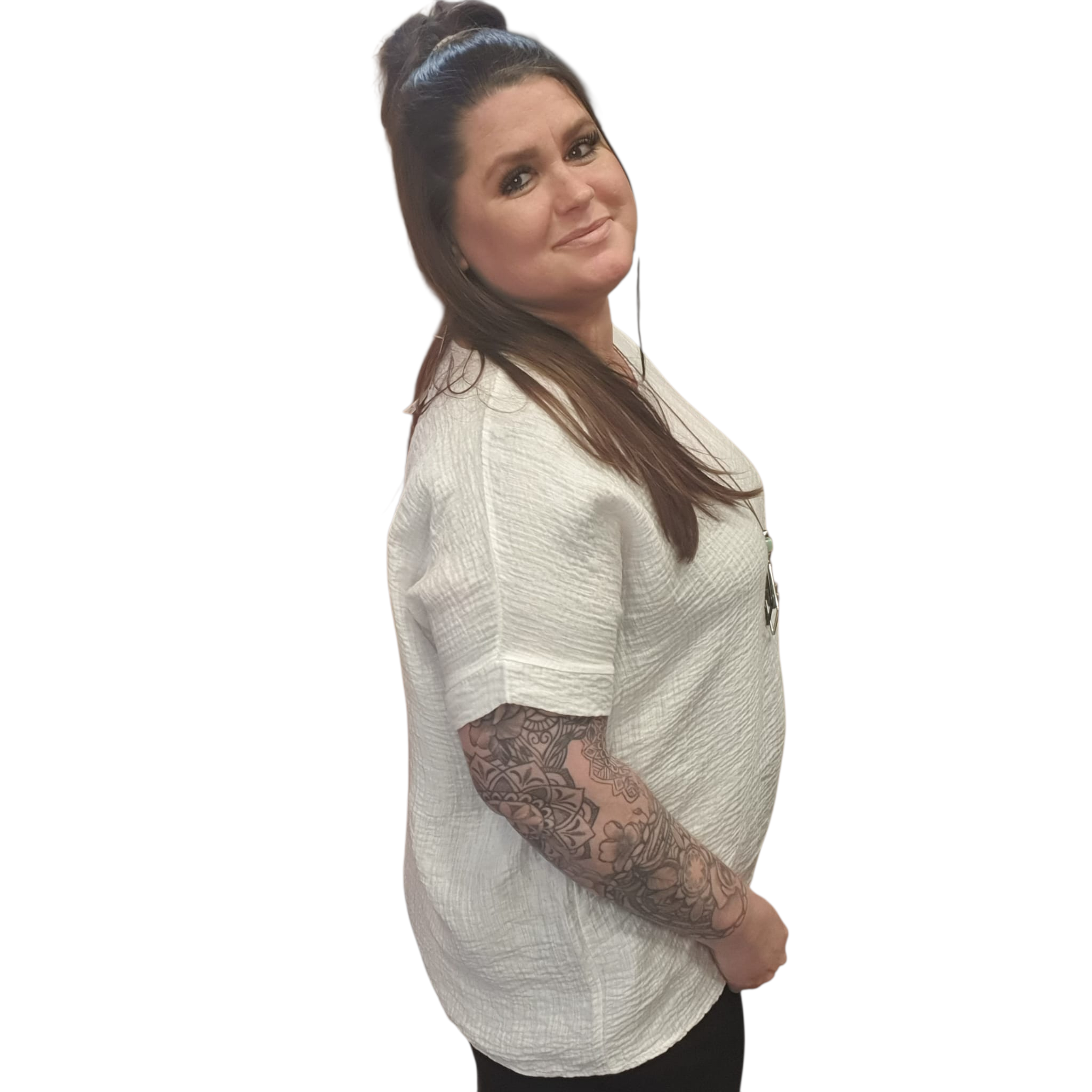 SALE hydrofiele top brenda 40/48 met gratis ketting ( diverse kleuren)