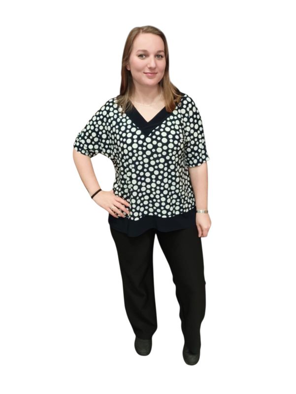 traveltop clara one size 40/44 navy & black