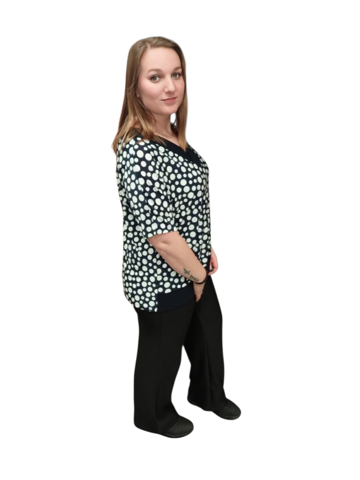 traveltop clara one size 40/44 navy & black