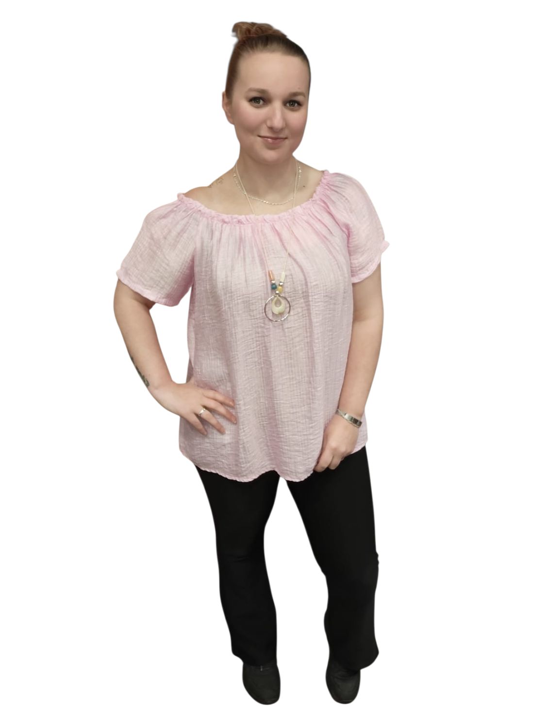 hydrofiele top cilou one size 38/44 met gratis ketting (meerdere kleuren)