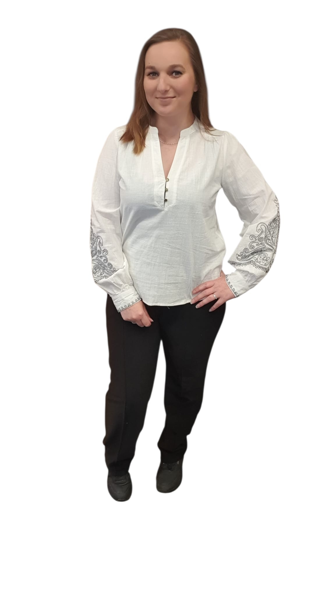 Katoene blouse diana maten m , l en xl