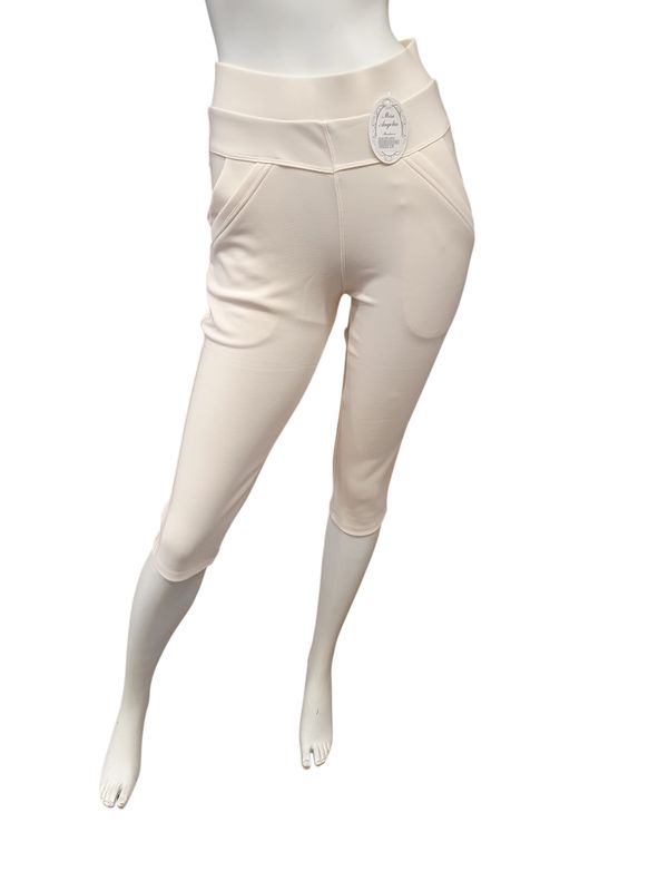 comfortbroek capri off white (maten) comfortbroek capri off white (maten)