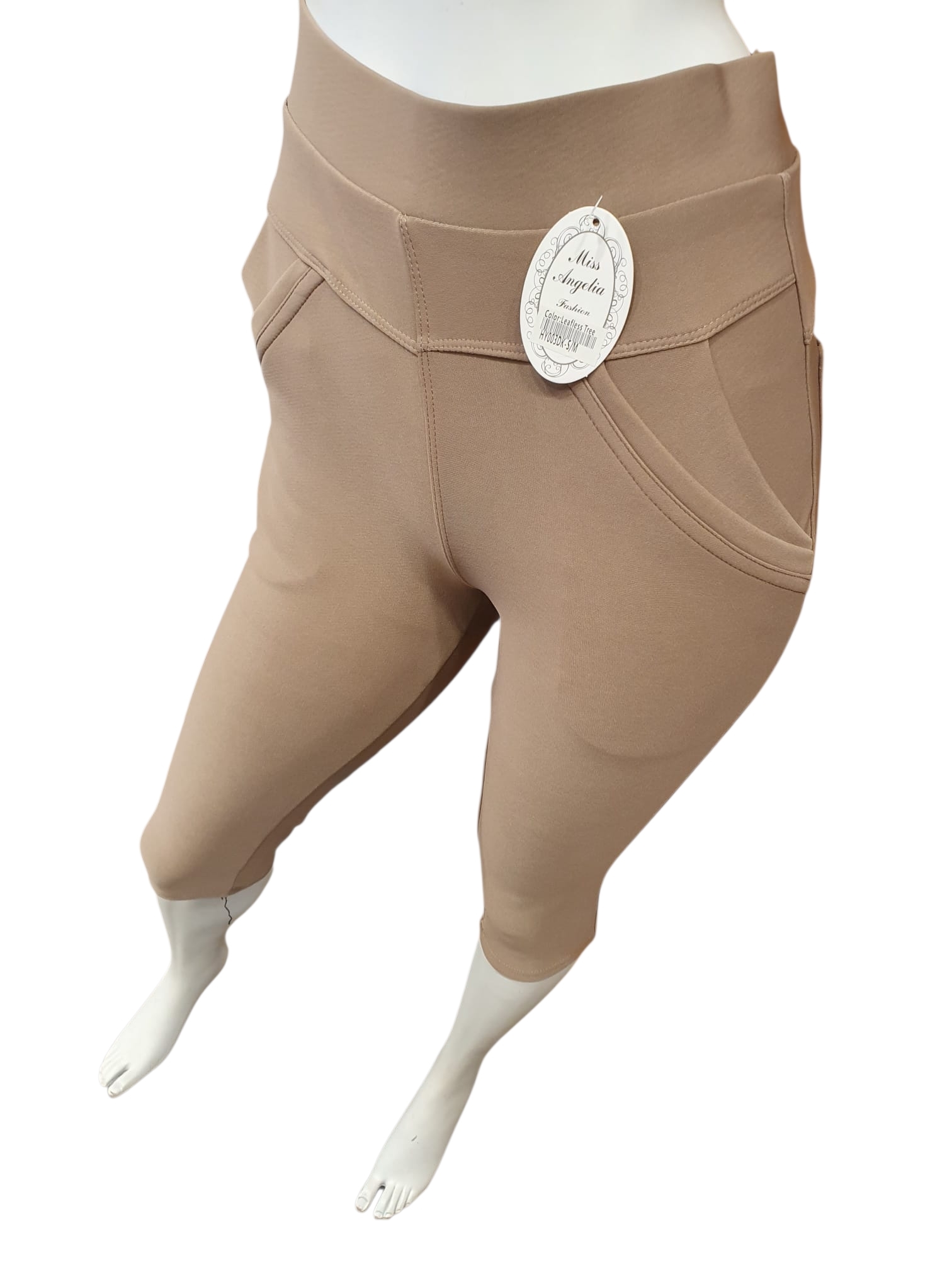 comfortbroek capri taupe (maten)