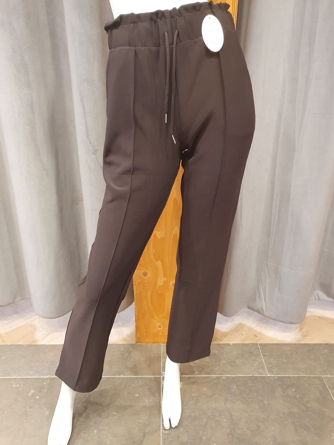 comfortbroek wide leg pantalon dark brown (maten ) comfortbroek wide leg pantalon dark brown (maten )