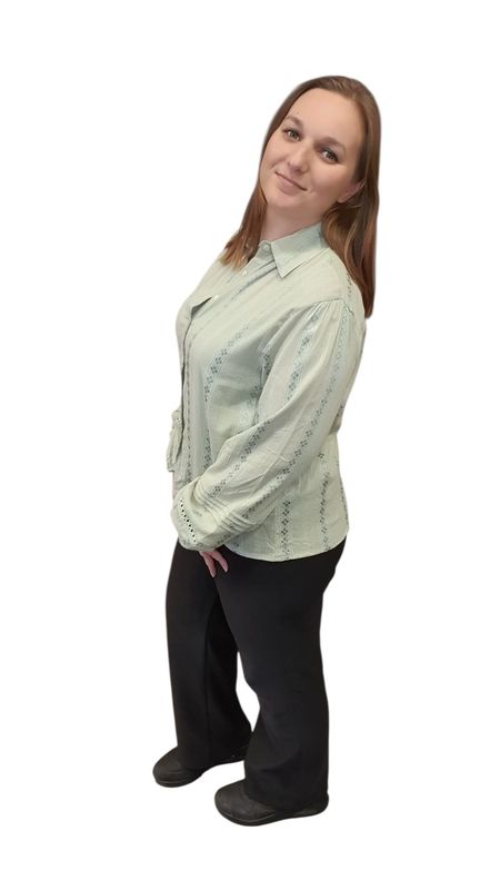 salvinni blouse eef (zwart, beige , zacht groen ) maten
