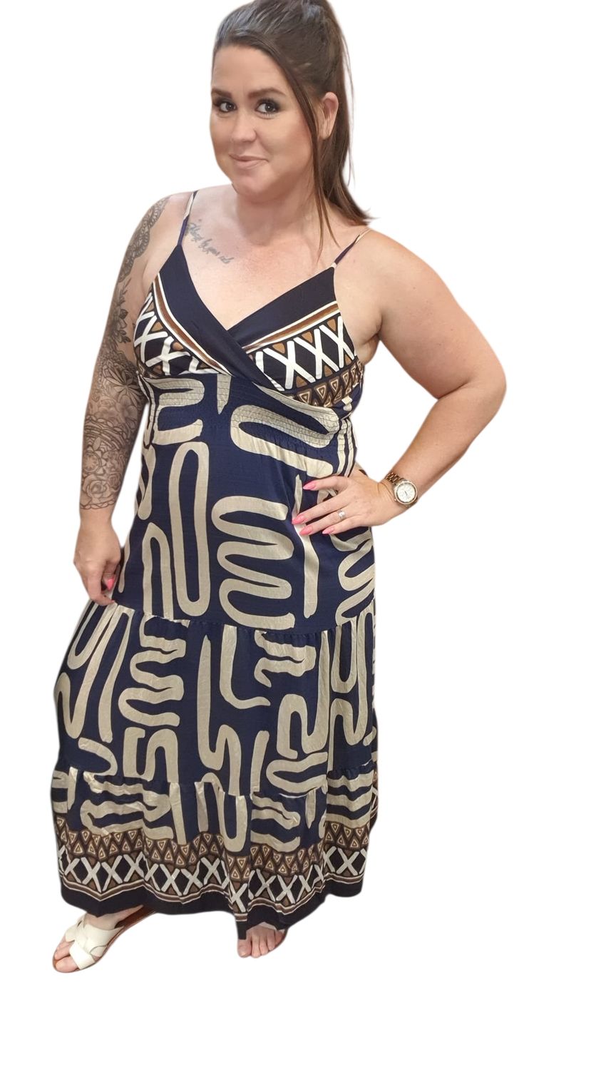 Viscose maxi dress Emilia M/L