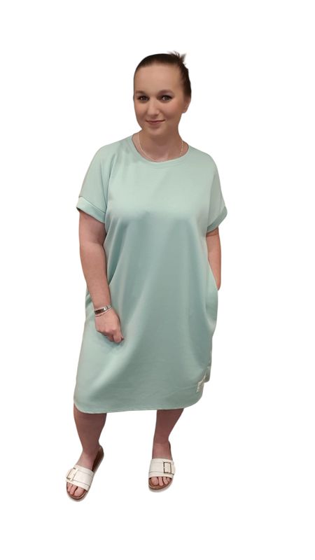 SALE Jog jurkje helena one size tot 48 SALE Jog jurkje helena one size tot 48