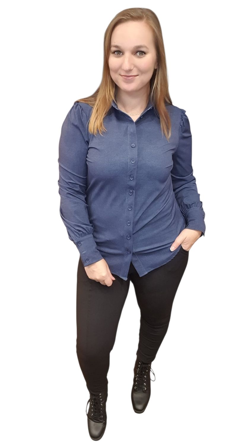 Mi piace denim blouse irene (maten) Mi piace denim blouse irene (maten)