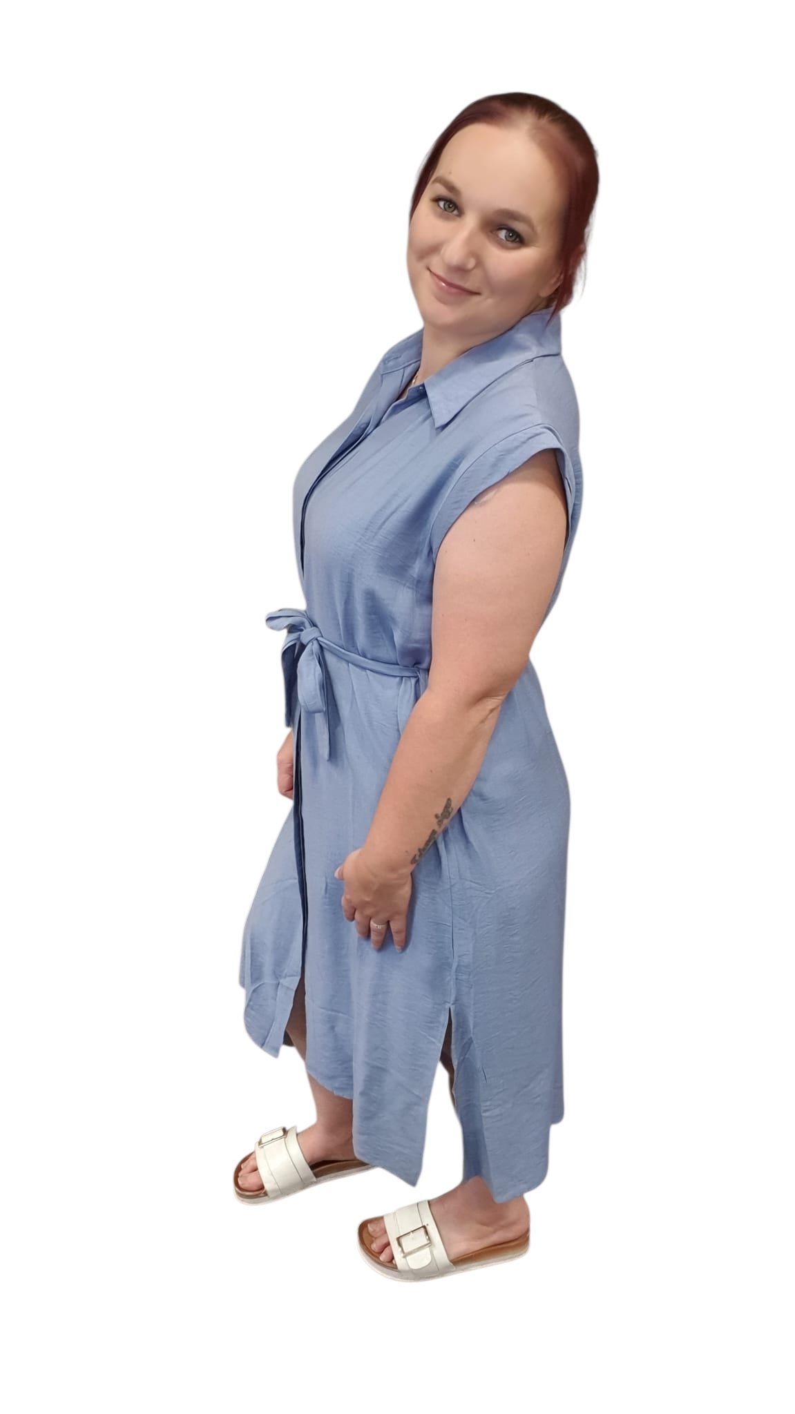 SALE kae doorknoop jurkje m/l