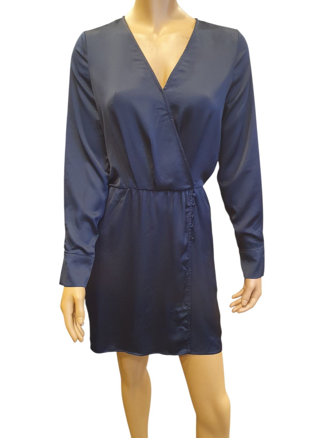 SALE My Jewellery blauw zijdelook jurkje maat XS en S