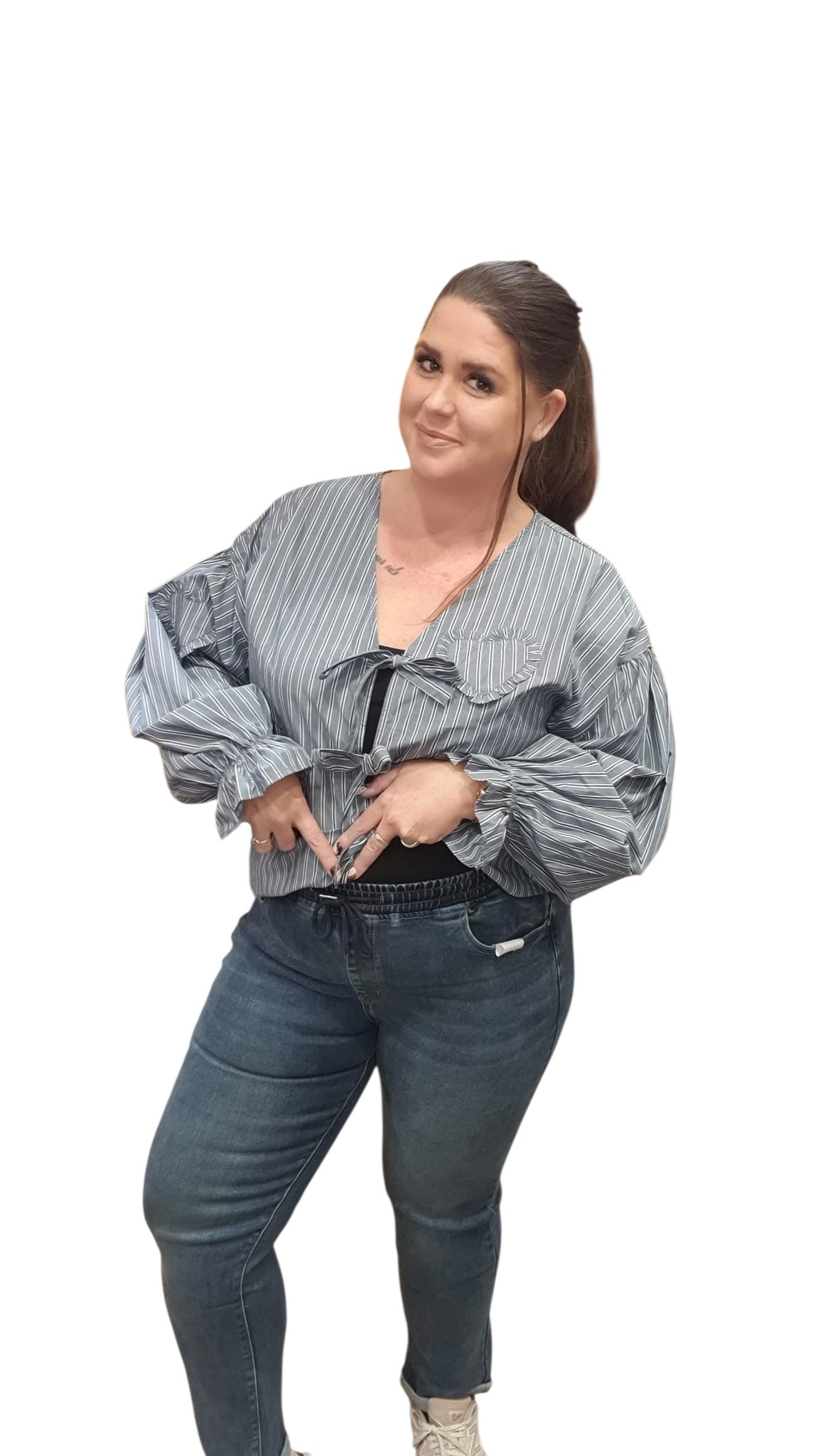 Nieuwe collectie mom jeans 2196-e (maten )
