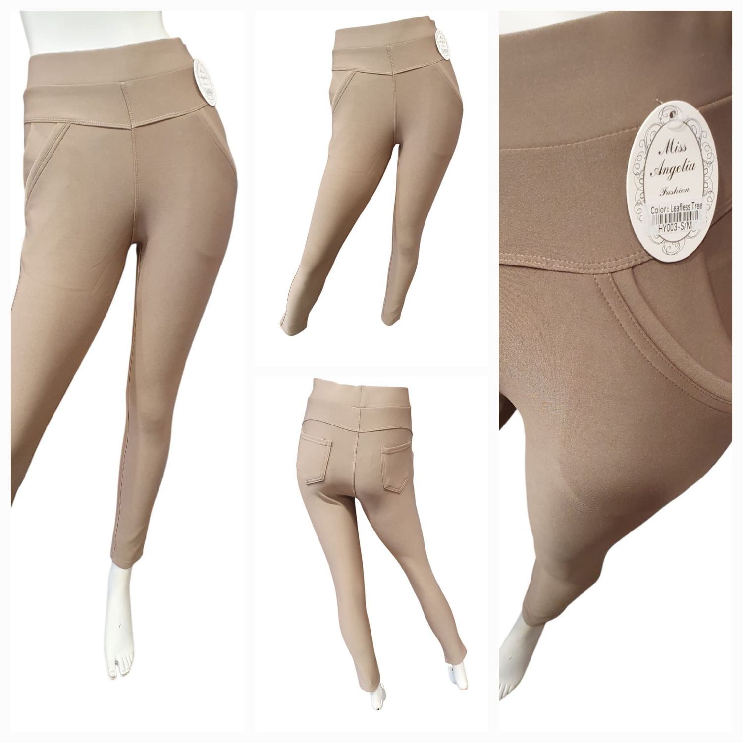 comfortbroek taupe