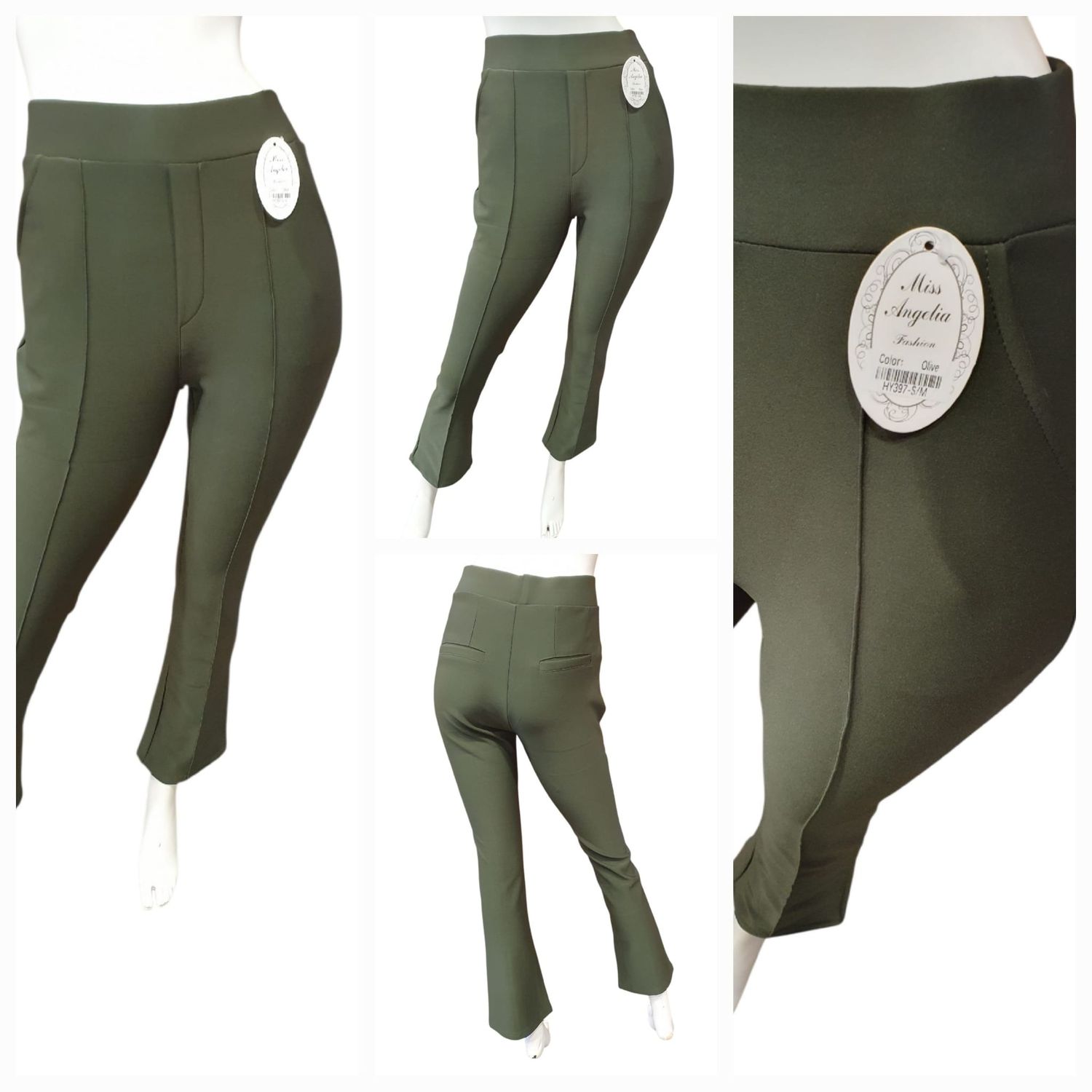 Nieuw model flair voor de kortere vrouw kleur leger groen Nieuw model flair voor de kortere vrouw kleur leger groen