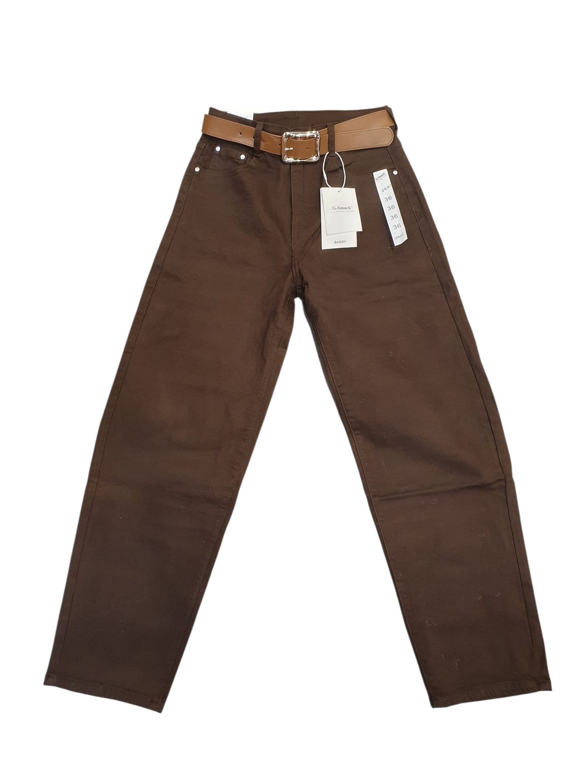 Nieuwe collectie G-smack Baggy brown jeans maat 44 Nieuwe collectie G-smack Baggy brown jeans maat 44