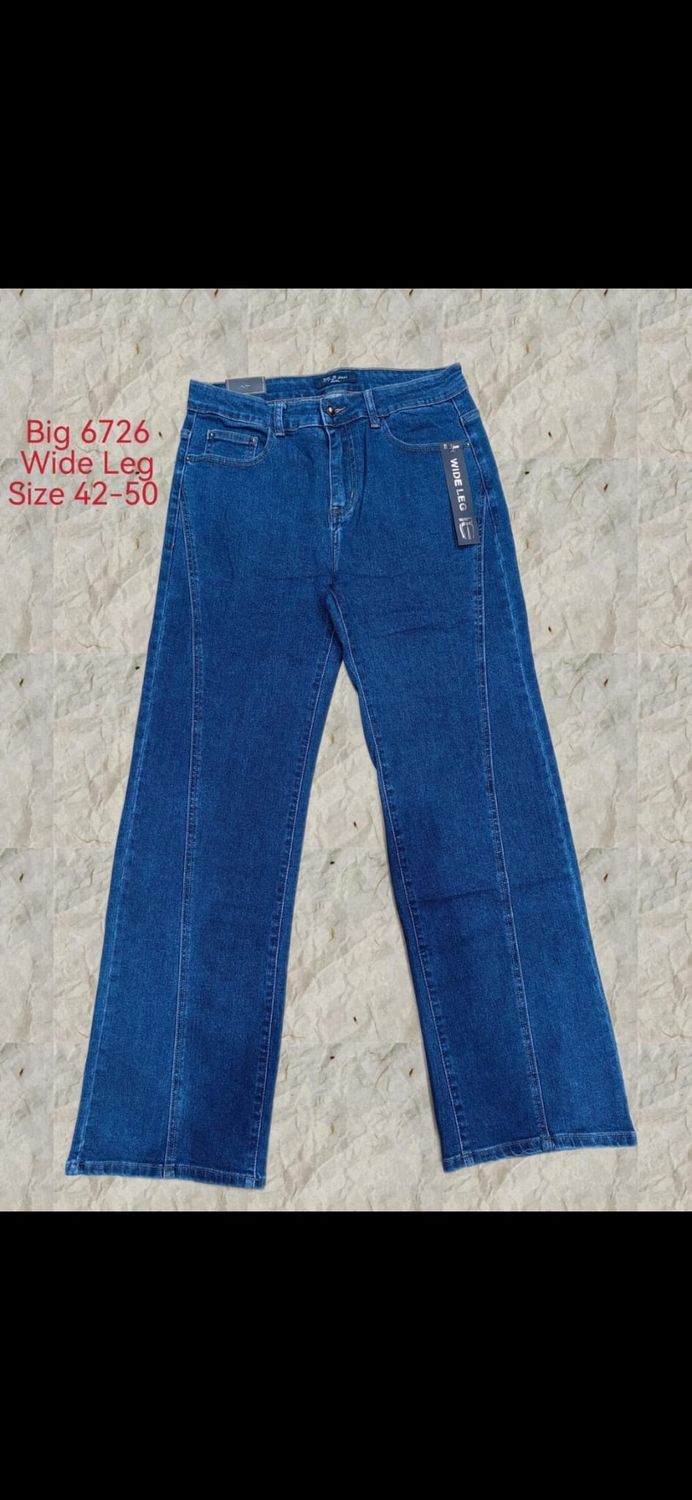 nieuwe collectie wide leg jeans BS6726 actie maat 42/50 nieuwe collectie wide leg jeans BS6726 actie maat 42/50