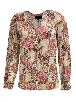 E1 22-029 Blouse Juliette Paisley print E1 22-029 Blouse Juliette Paisley print