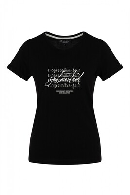 E4 22-002 T-shirt Selected Black