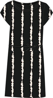 E2 22-023 Dress Cleo Tie - Dye Stripe