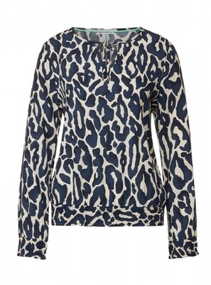 Blouse 343797 Print Blauw