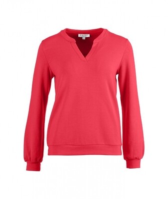 Sweater ronde v-hals Rood