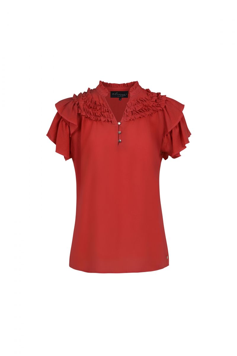 Blouse Rose Rood
