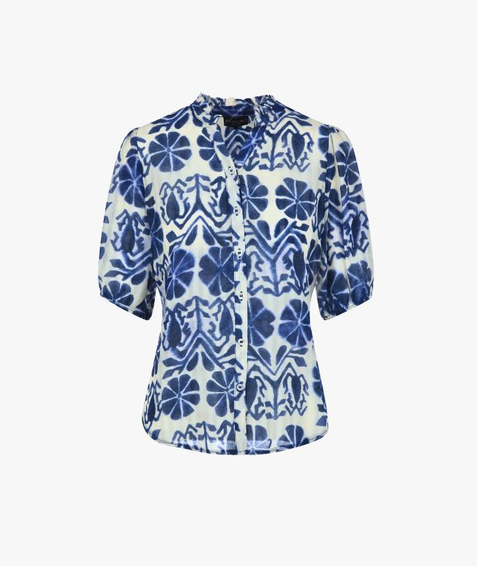 Blouse Helena Flower Blue