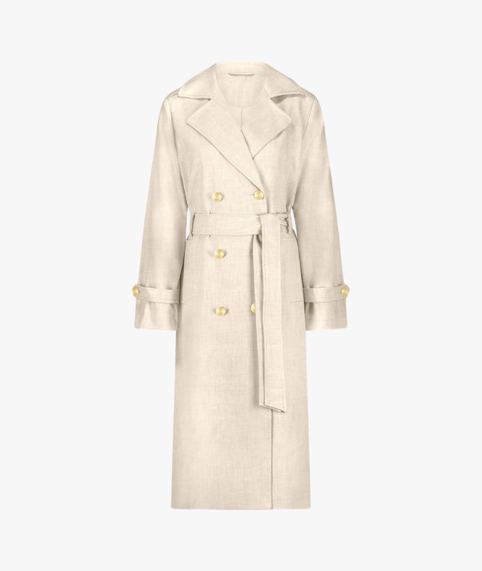ILyno Melange Trenchcoat cream