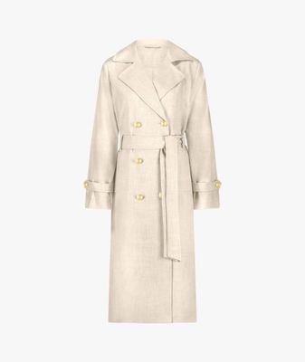 ILyno Melange Trenchcoat cream