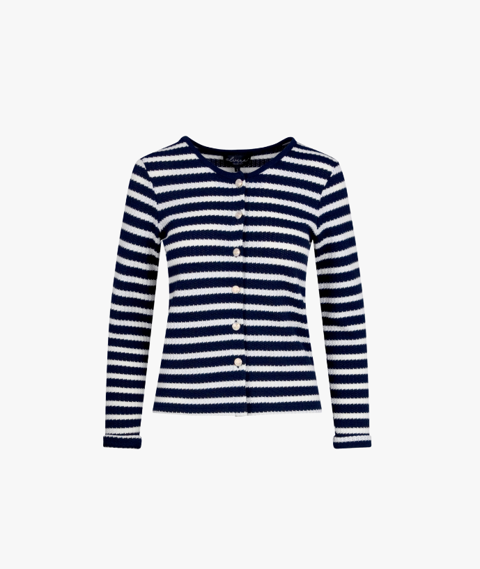 Cardigan Juul Navy Stripe