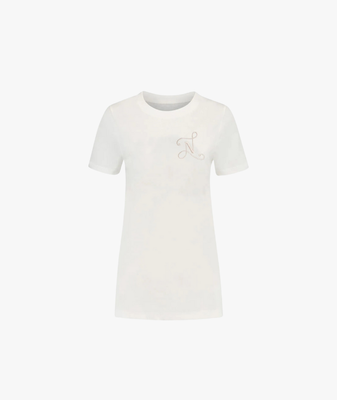 Swirl T-shirt wit