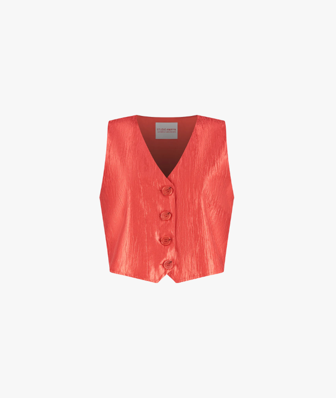 Cilou gilet oranje