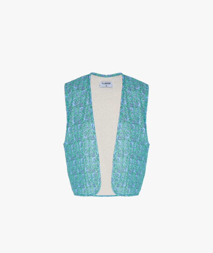 Celyn gilet lichtblauw