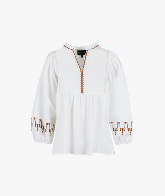 Blouse Biba Off White Bronzed