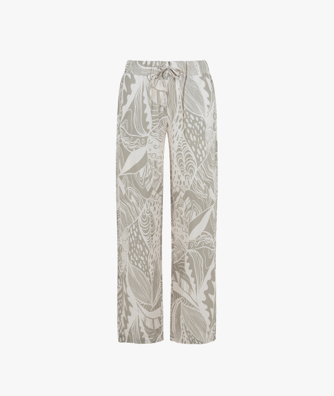 Trouser Nove Green Leaves