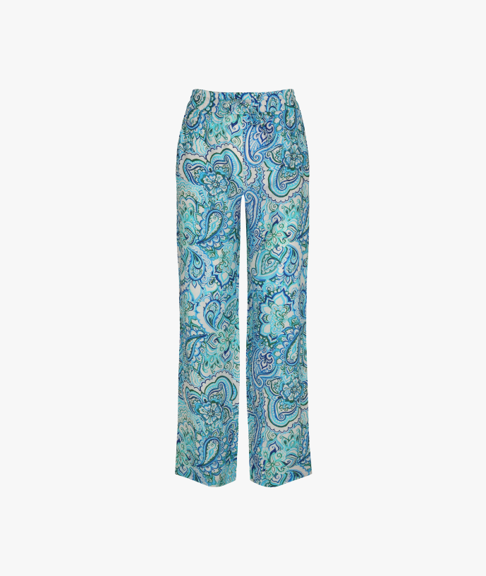 Trouser Elisa Paisley Blue