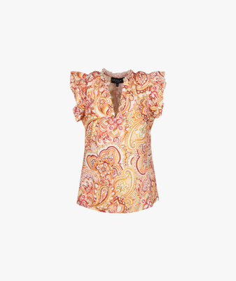 Top Elisa Paisley Orange